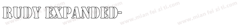 Rudy Expanded字体转换